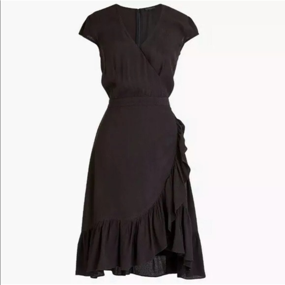 J. Crew Dresses & Skirts - J Crew Faux Wrap Dress Drapey Crepe 4 Brand New